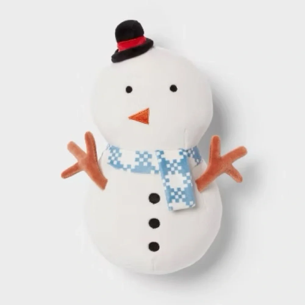 Mini Snowman Kids' Plush - Pillowfort™ NEW Super soft snowman teddy bear - Picture 2 of 3